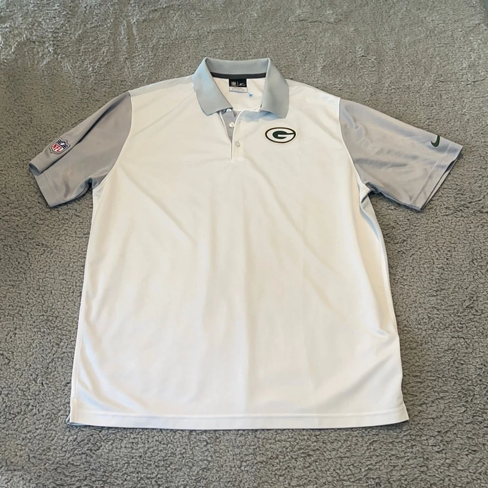 Green Bay Packers polo shirt MEN'S NFL Nike green golf Size XL